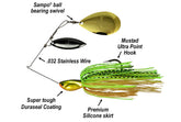 LIGHT WIRE .032 SPINNERBAIT-WILLOW/INDIANA