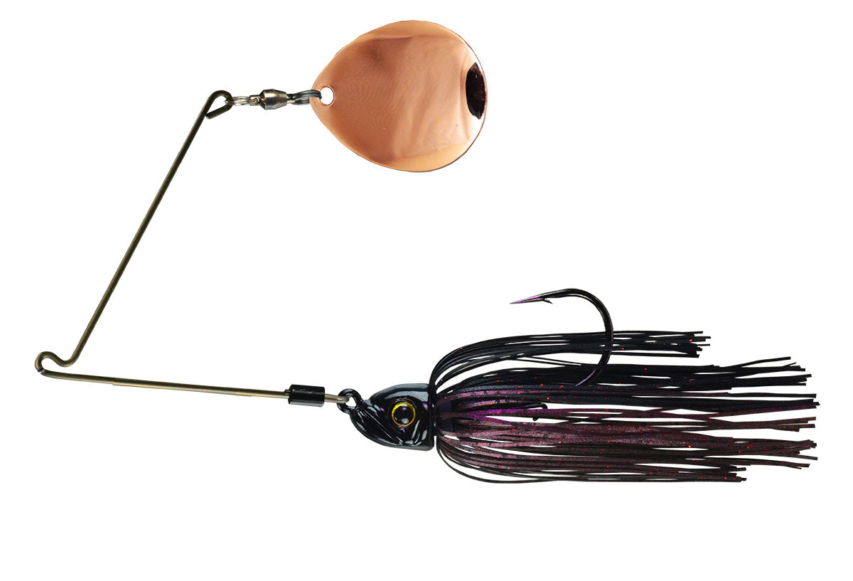 Black/Red Camo - Copper Blade 47C / 3/8oz Mustad 4/0
