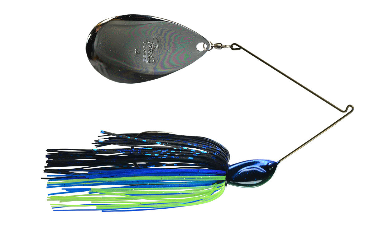 Black Blue Chartreuse - Black Nickel Blade - 95BN / 3/8 oz